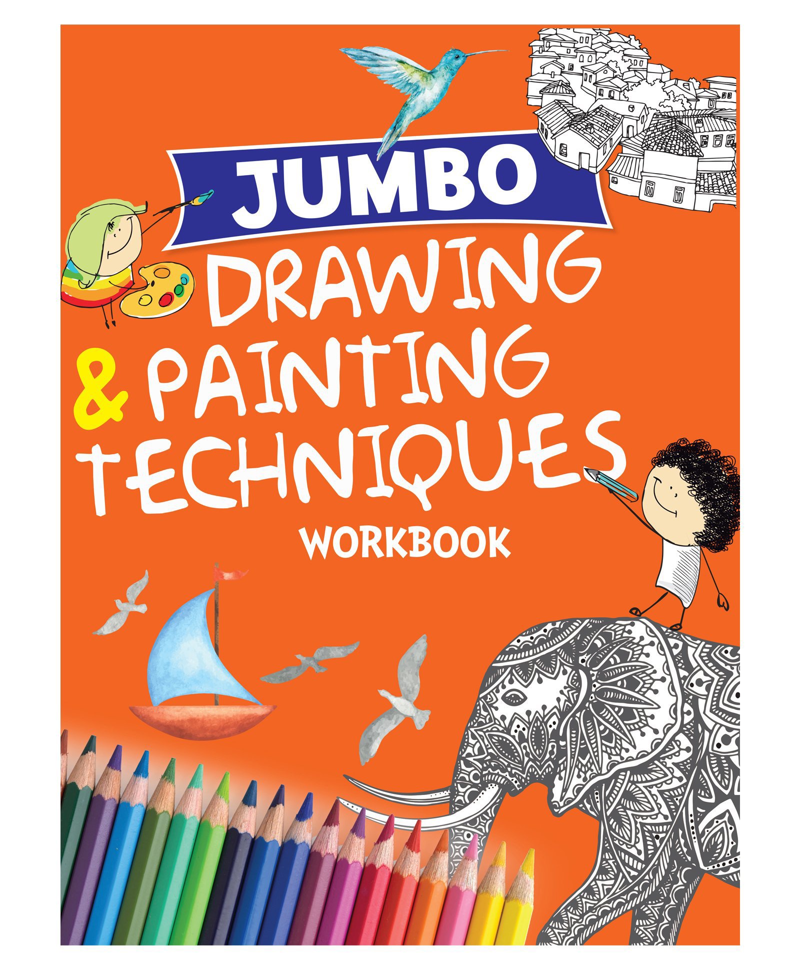 Jumbo Drawing & Painting Techniques Workbook - English-image-36