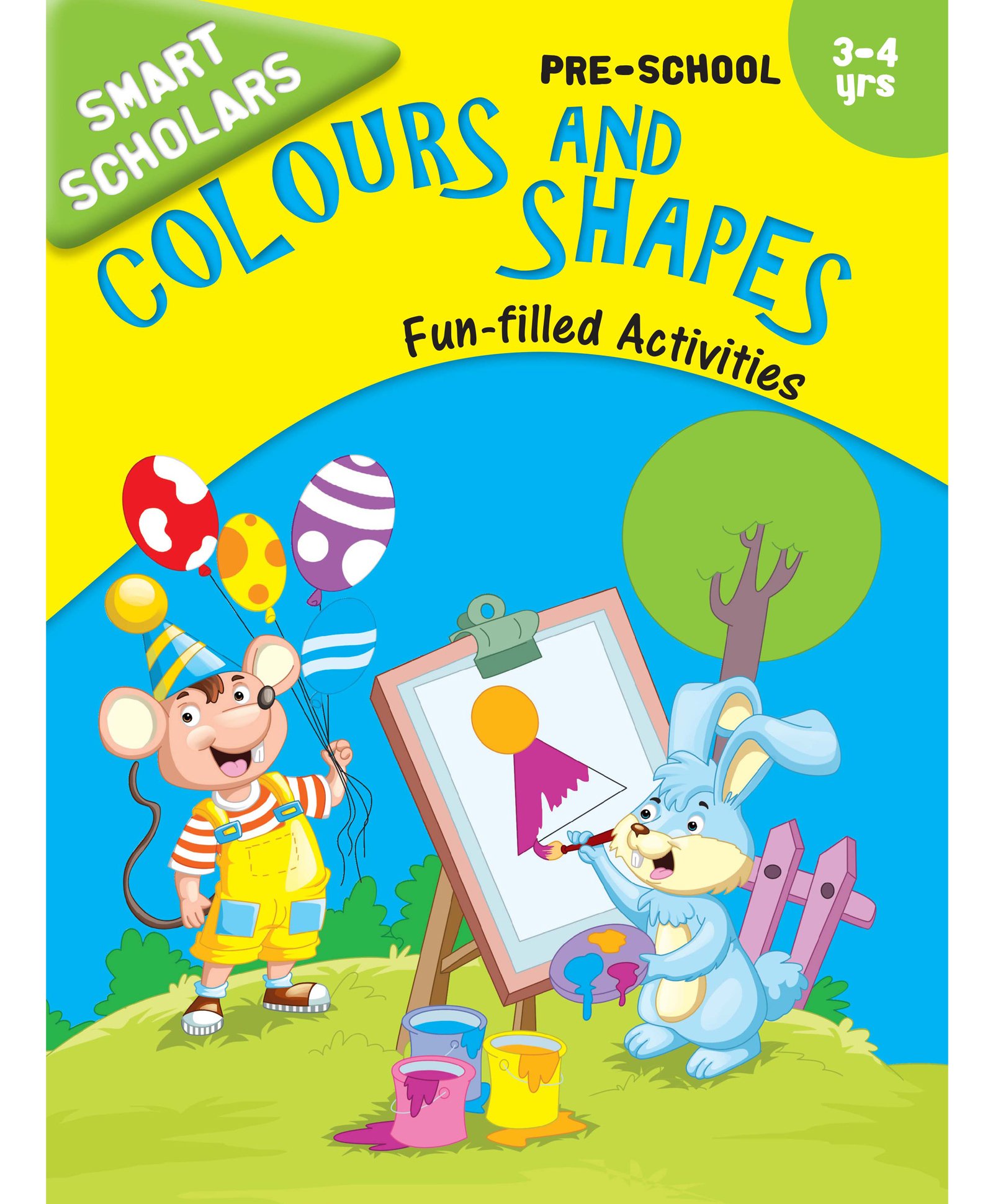 om books international Pre School Smart Scholars Colours & Shapes Fun Filled Activities Book - English-picture-36