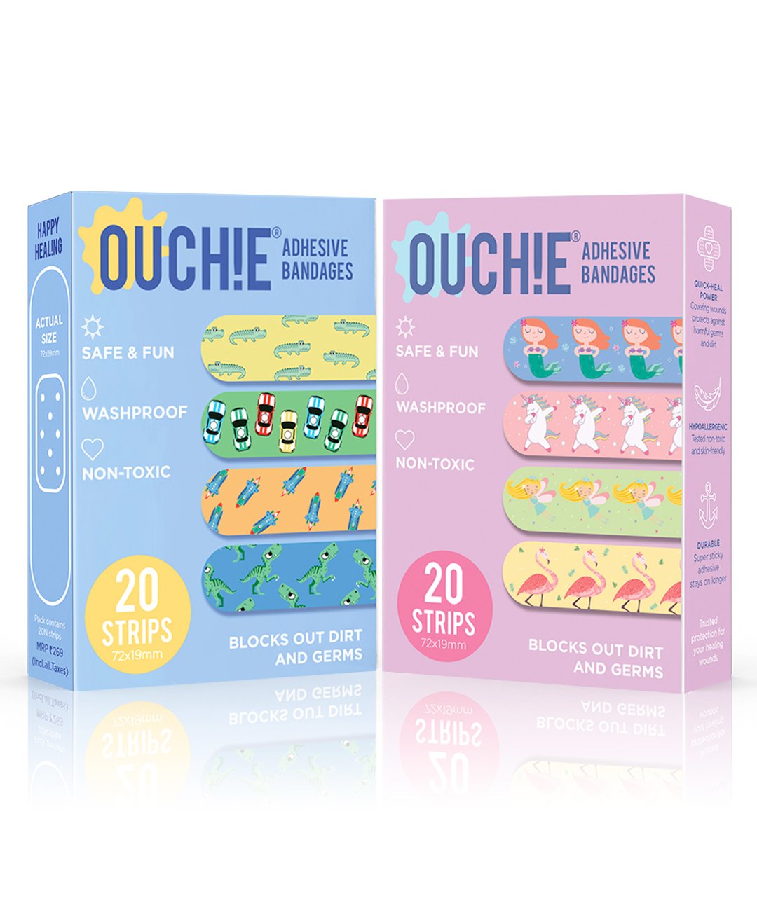 Ouchie Adhesive Bandages Pack Of 2 -20 Strips Each-picture-15