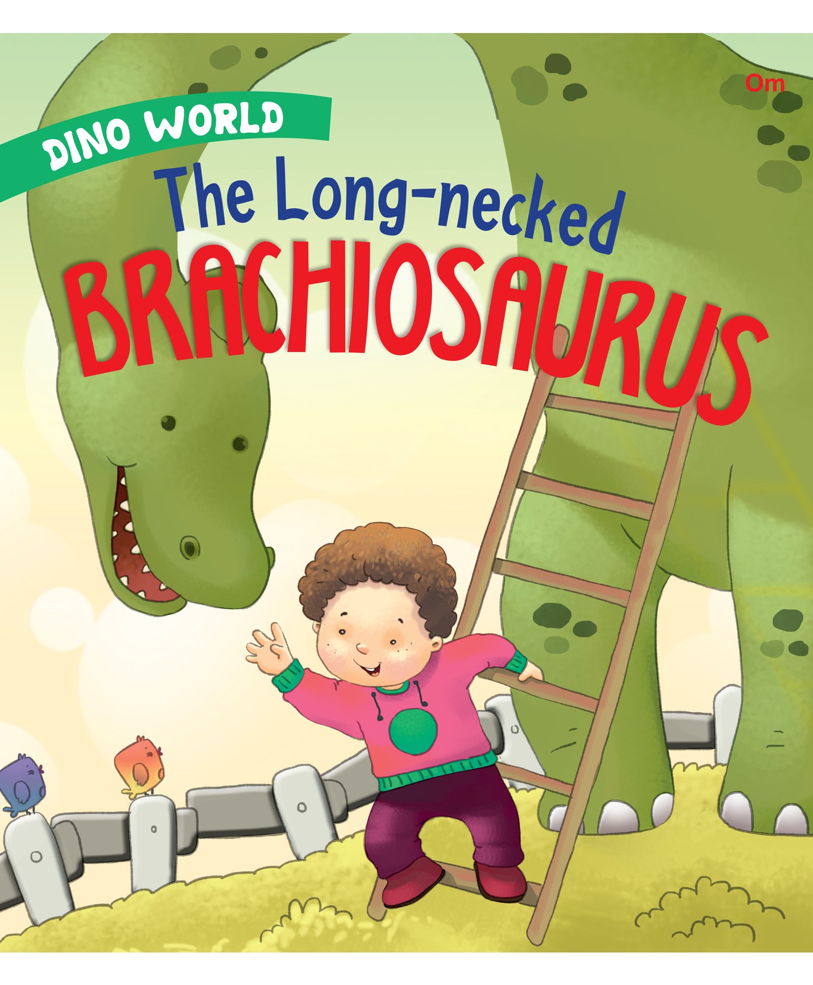 om books international Dino World The Long necked Brachiosaurus Picture Book - English-picture-17