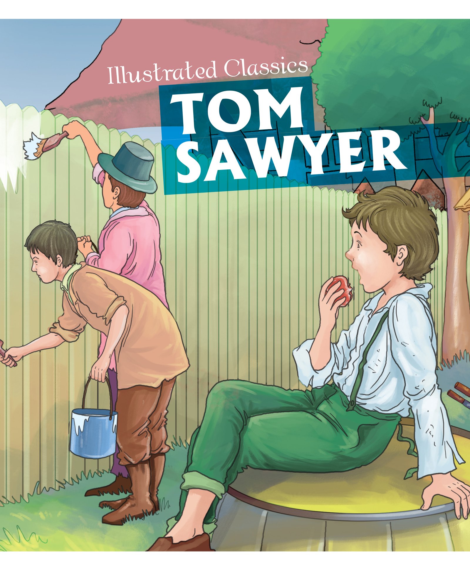 Children Illustrated Classics Tom Sawyer Story Book - English-image-41