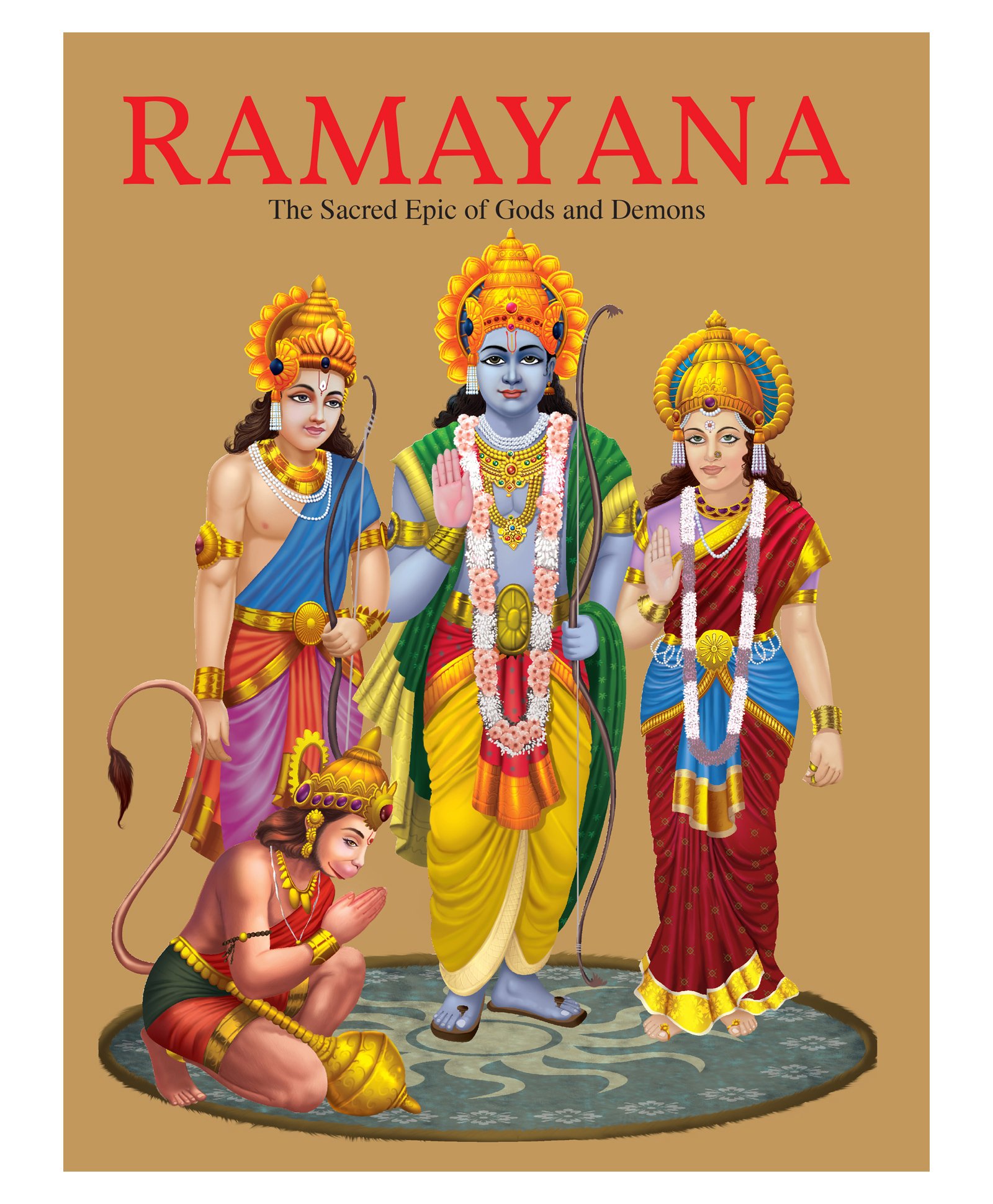 om books international Ramayana The Sacred Epic Of Gods And Demons Book - English-picture-3
