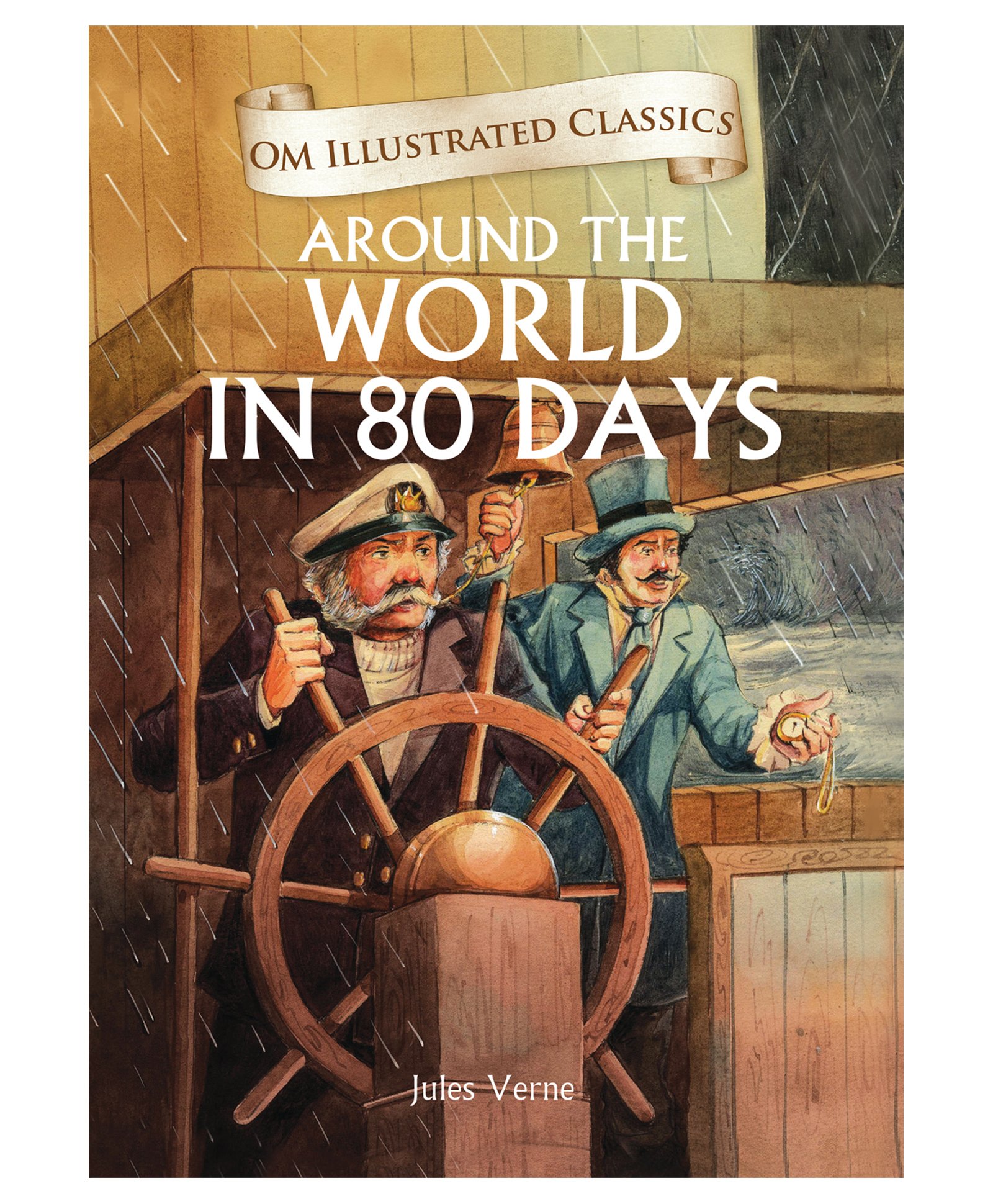 om books international Around the World in 80 Days Illustrated Abridged Classics Story Book - English-picture-18