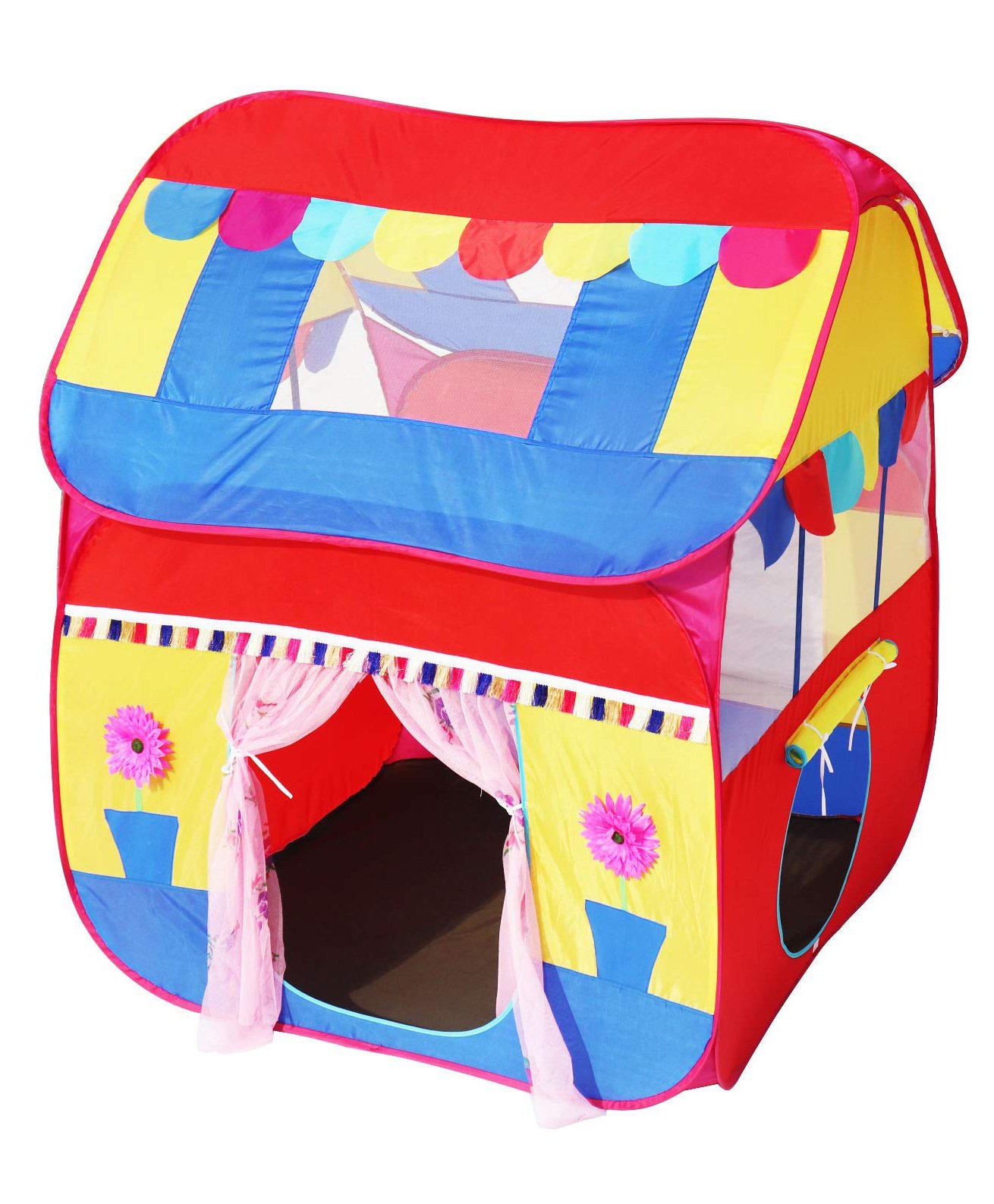 Homecute Foldable Playhouse Flower Pots Print -  Multicolour-picture-25