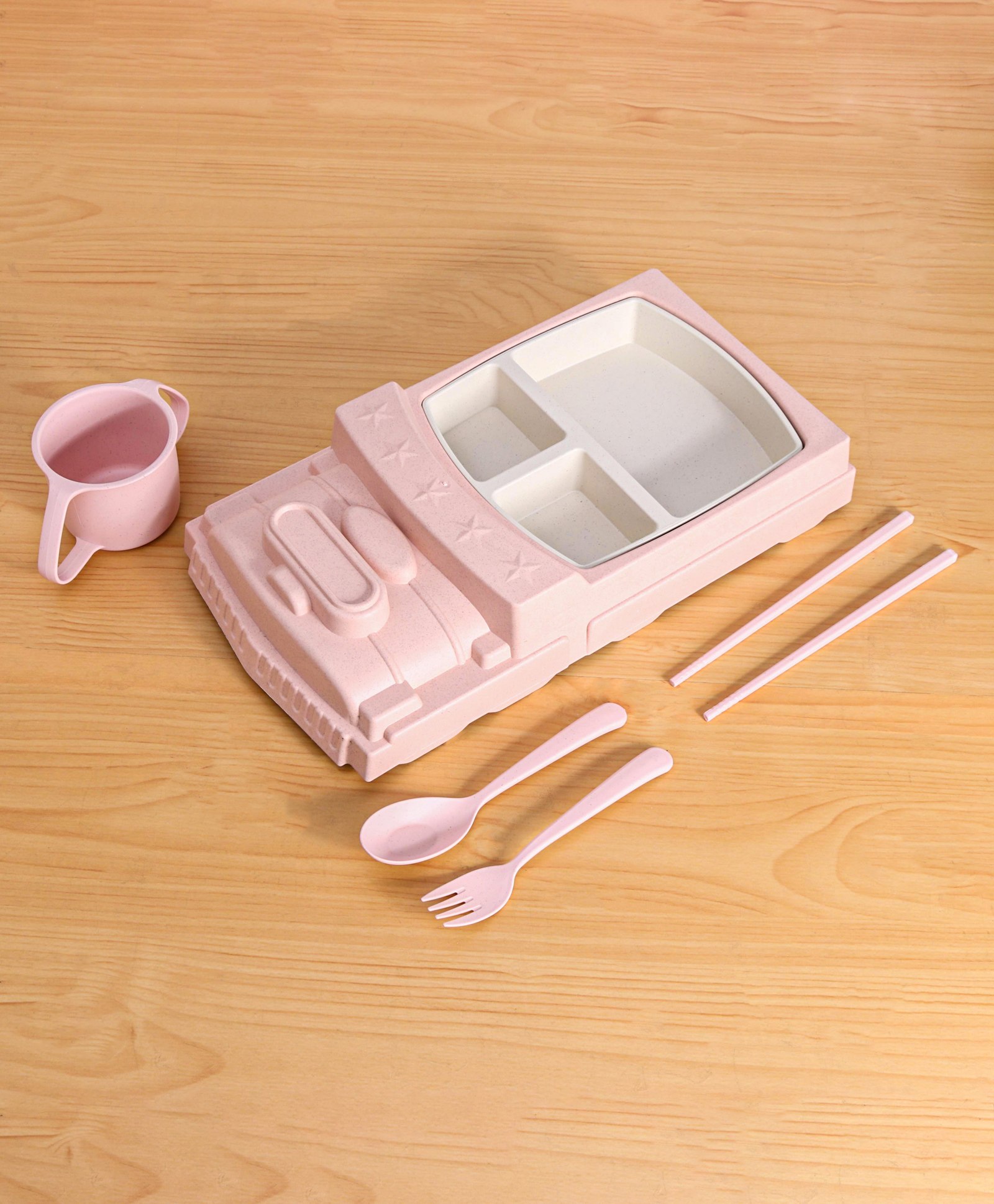 Wheat Straw Feeding Set - Pink-image-23