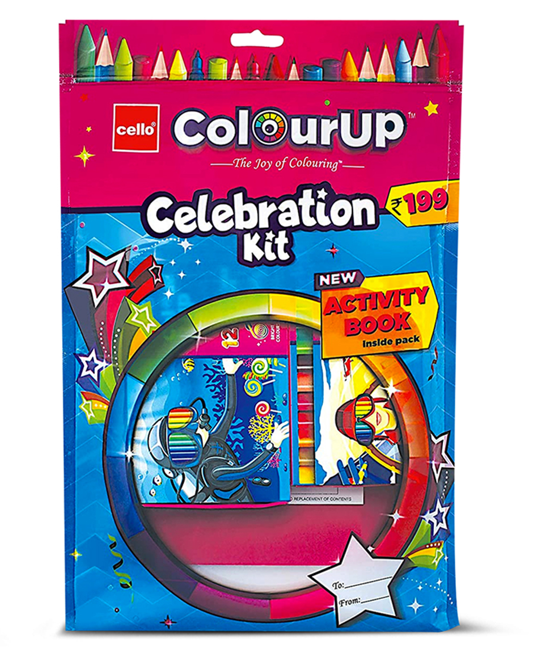 Cello ColourUp Celebration Stationary Kit Pack of 1 - 44 Pieces