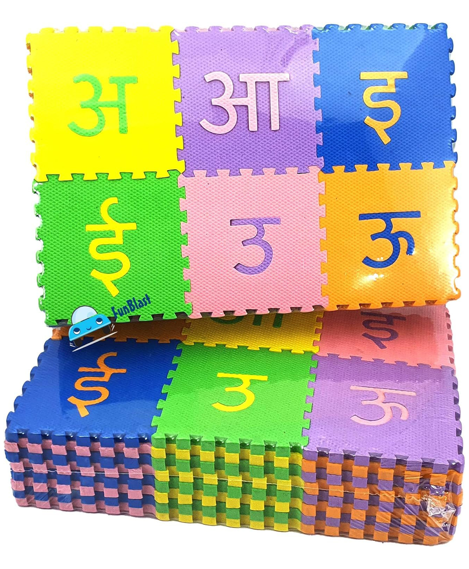 FunBlast Hindi Varnamala Floor Puzzle Multicolor - 48 Pieces-picture-13