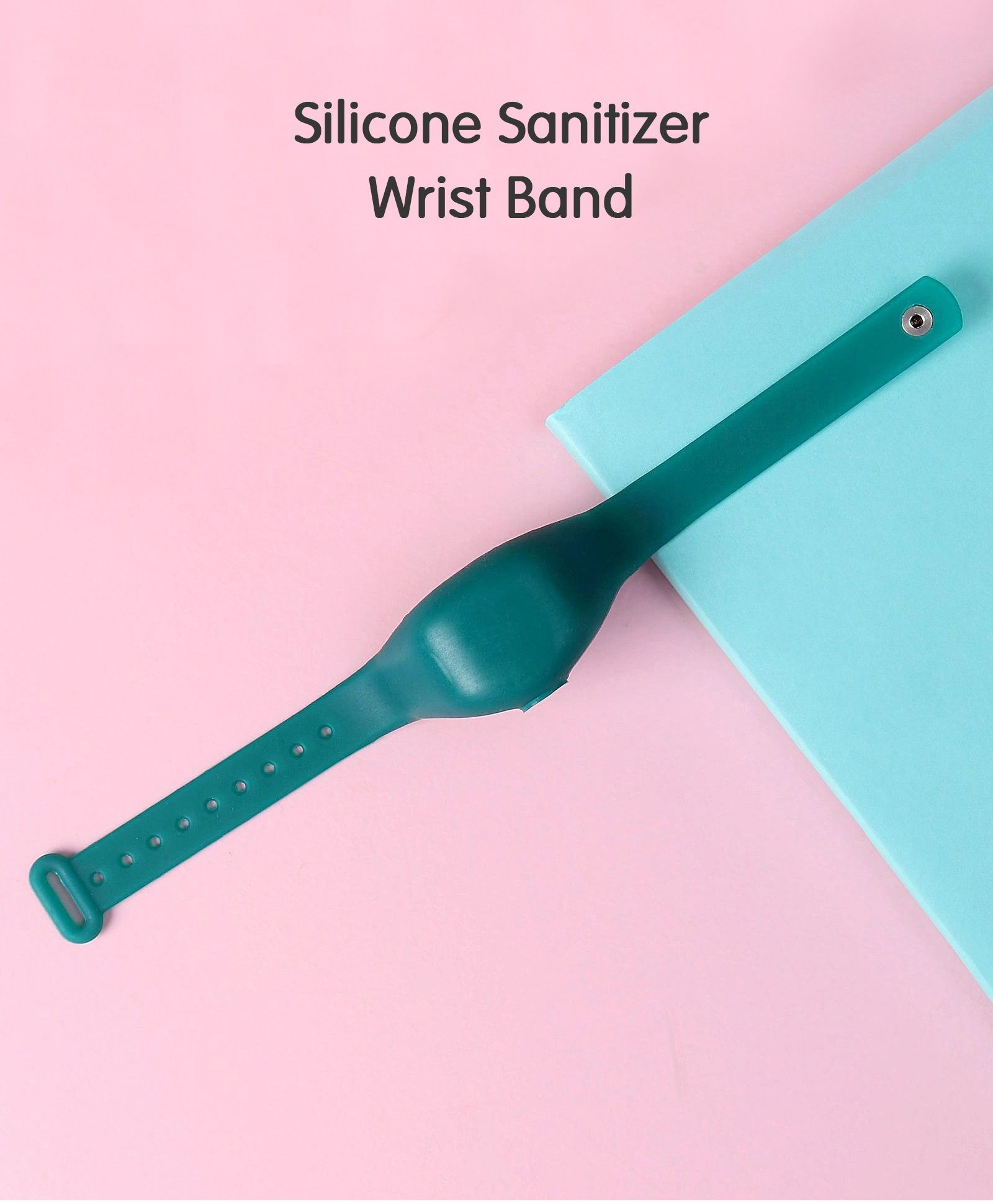 fab n funky Silicone Sanitizer Refillable Wrist Band - Blue-picture-26