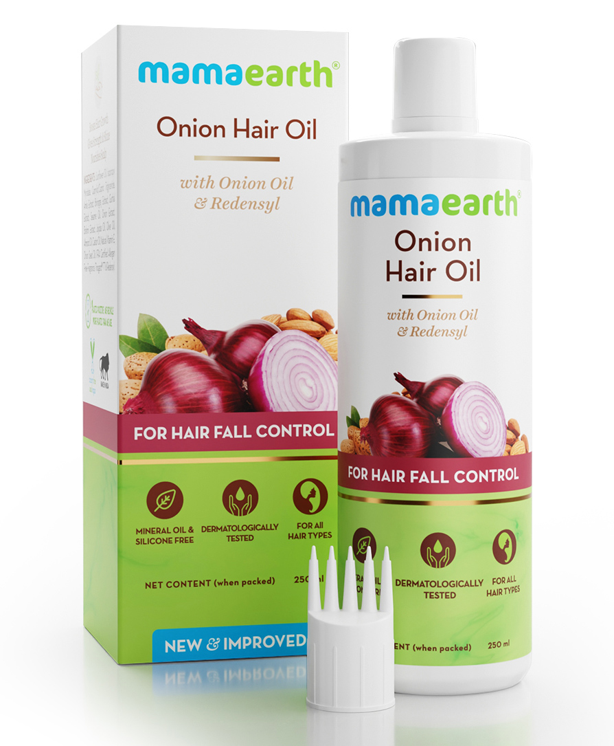 Mamaearth Onion Hair Oil With Onion And Redensyl - 250 ml Online in India,  Buy at Best Price from  - 8916729