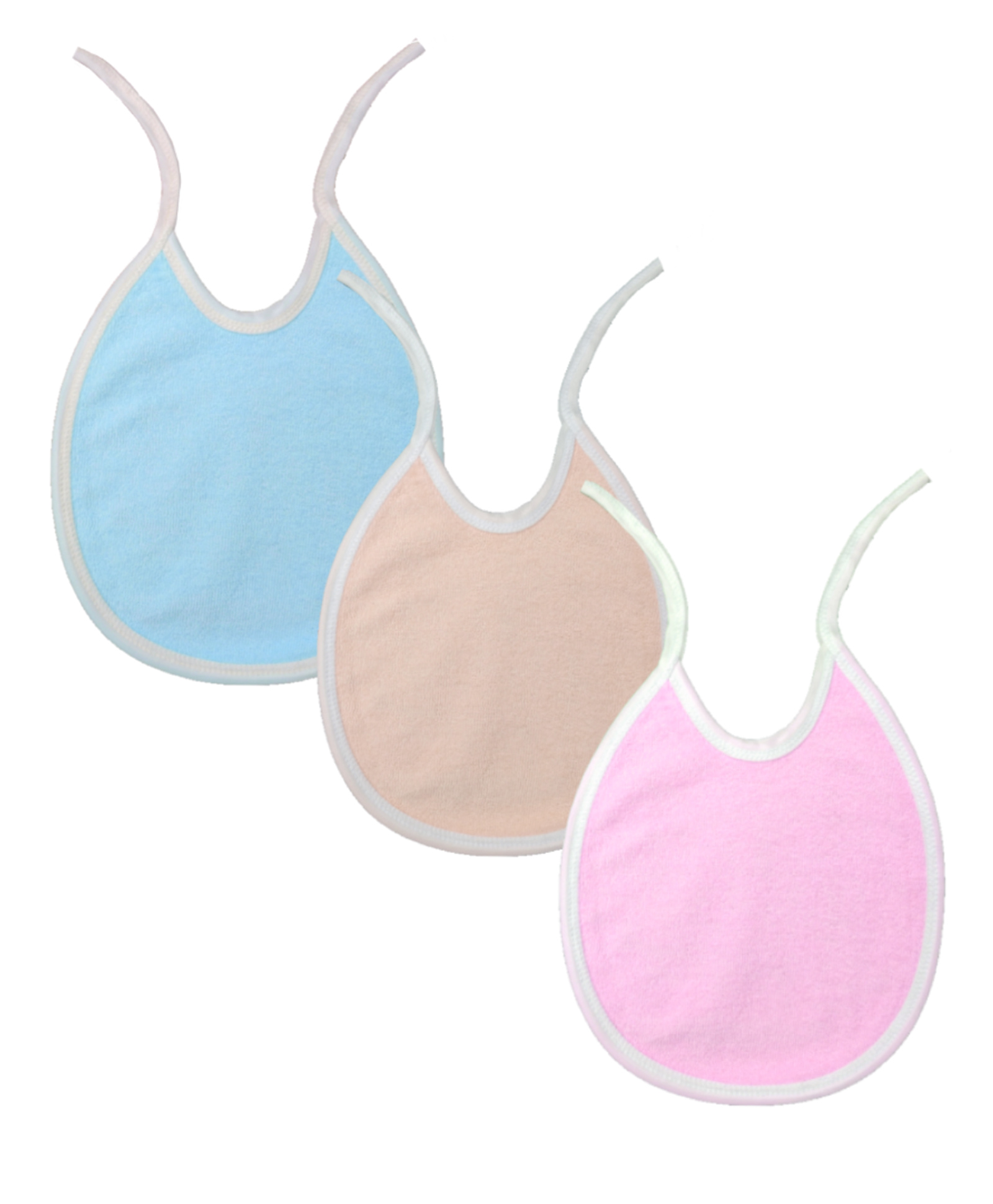 Brandonn Solid Color Bibs Cum Apron Set of 3 - Blue Pink-image-29
