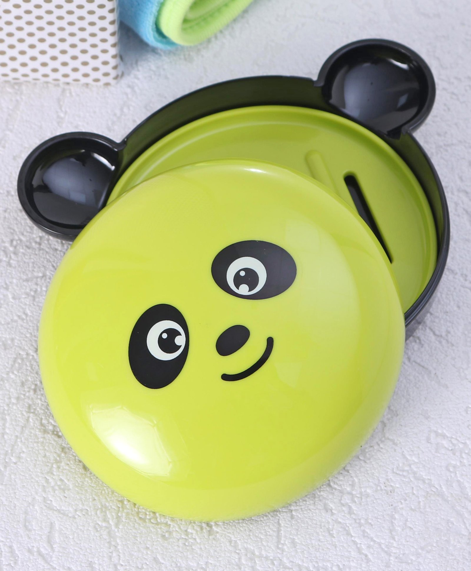 Panda Shape Face Soap Box - Multicolour-image-36