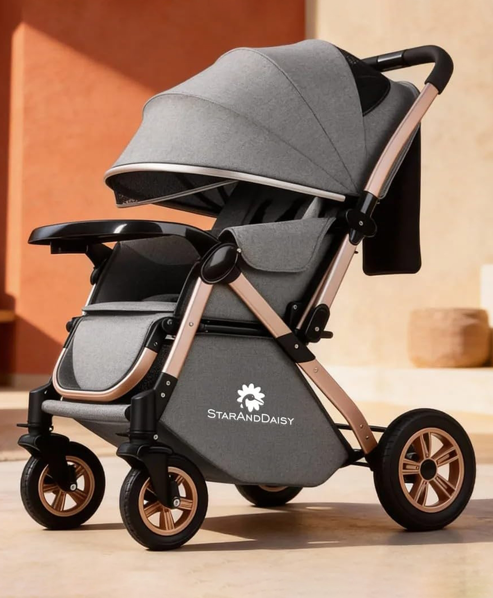 StarAndDaisy Stroller With Reversible Handle - Grey-image-49