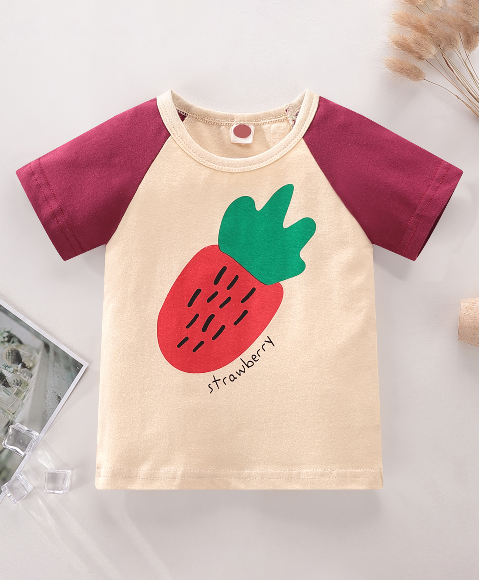 Kookie Kids Raglan Sleeves Tee - Beige-picture-15