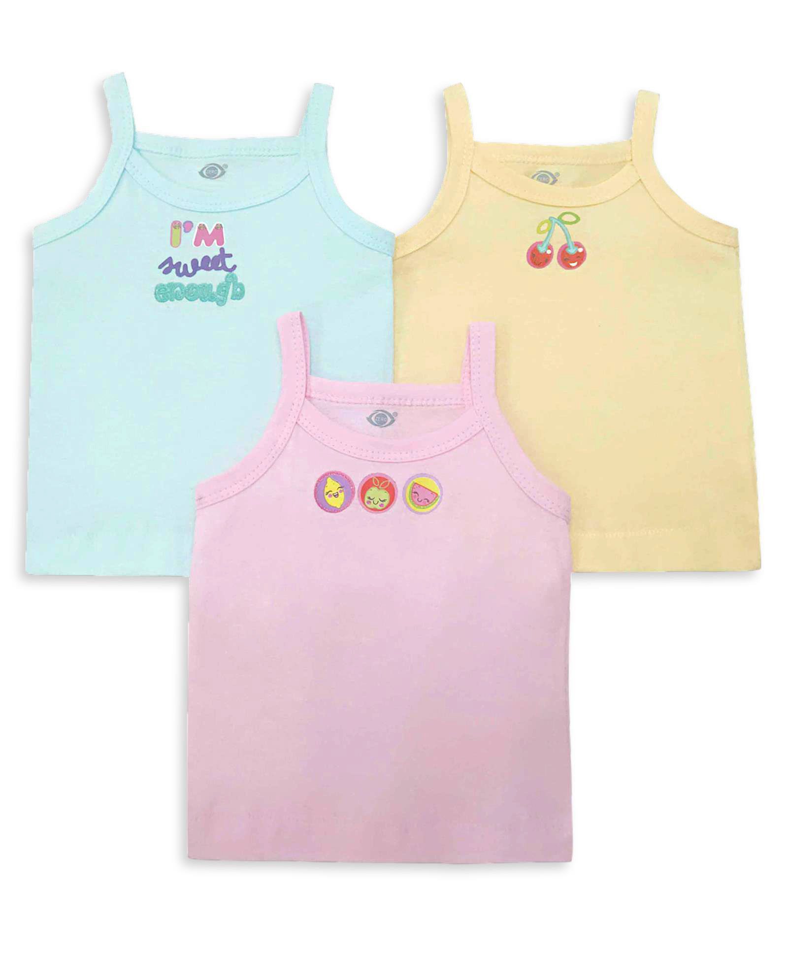 Zero Singlet Sleeves Printed Slip Pack of 3 (Color and Print May Vary)-image-8