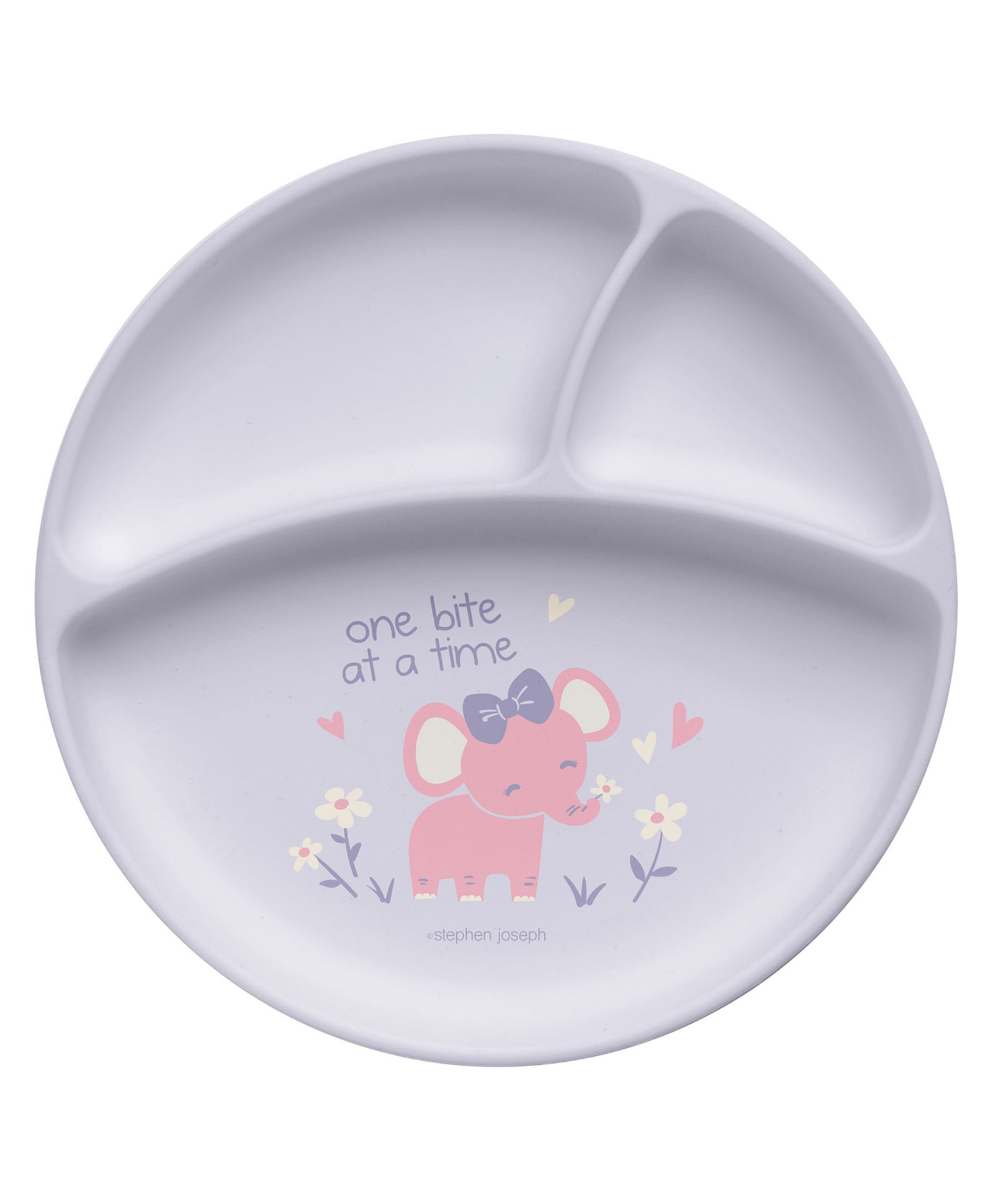 Stephen Joseph Silicone Baby Plate with Elephant Design - Multicolour-picture-24