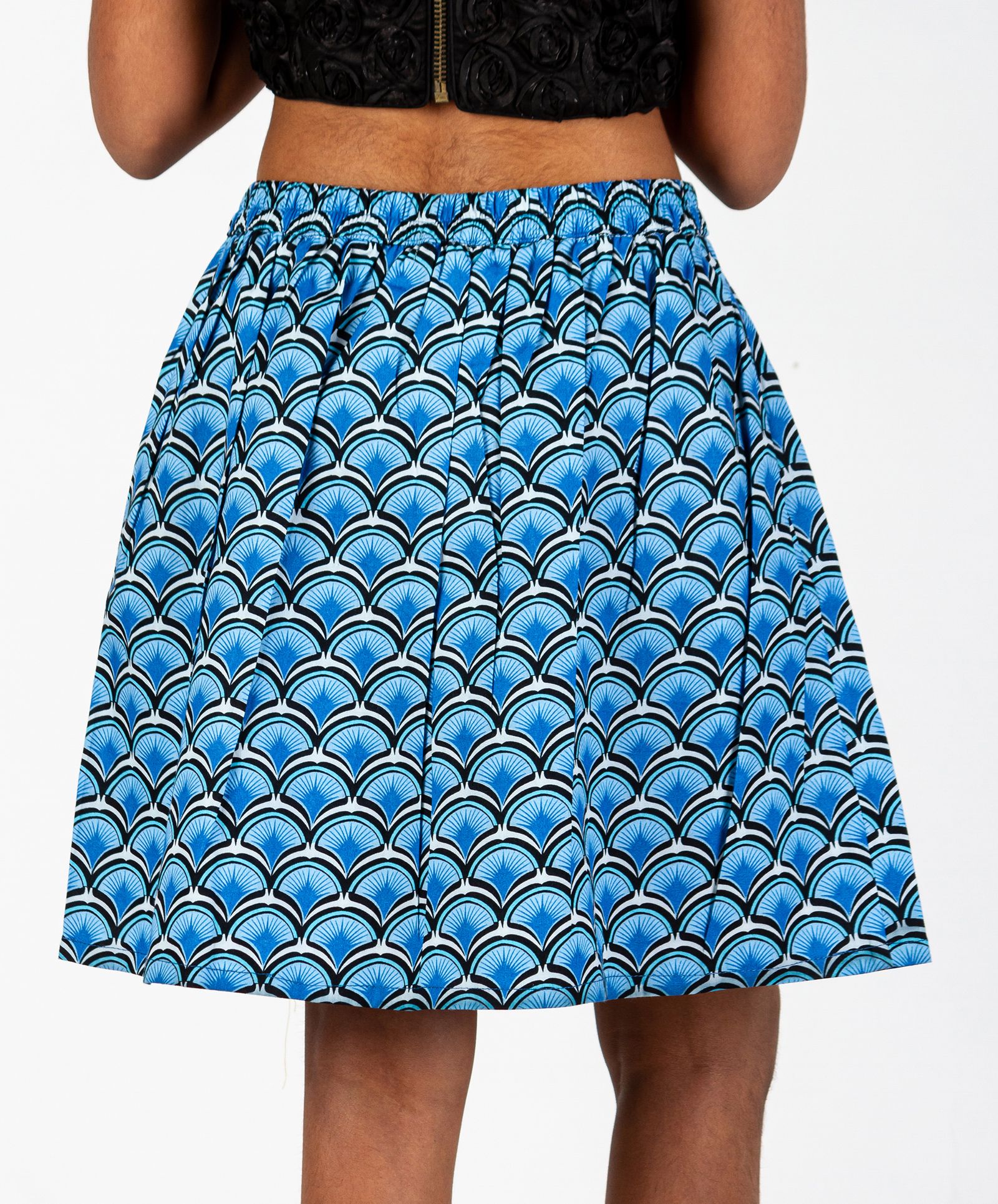 Buy Pikaboo Short Length Geometric Floral Print Skirt Blue For Girls 8 10 Years Online In India Shop At Firstcry Com 8974655