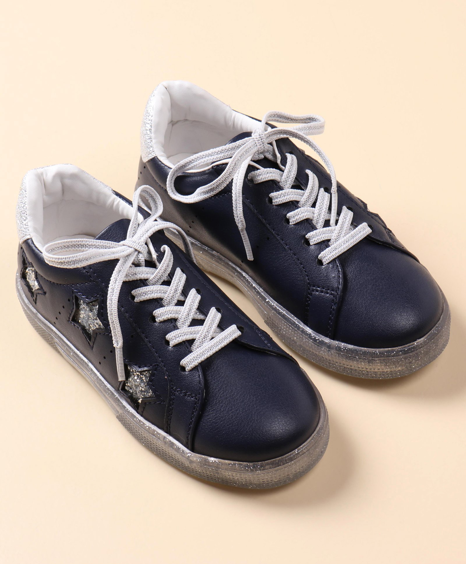 Pine Kids Casual Shoes with Transparent Sole - Blue-picture-16