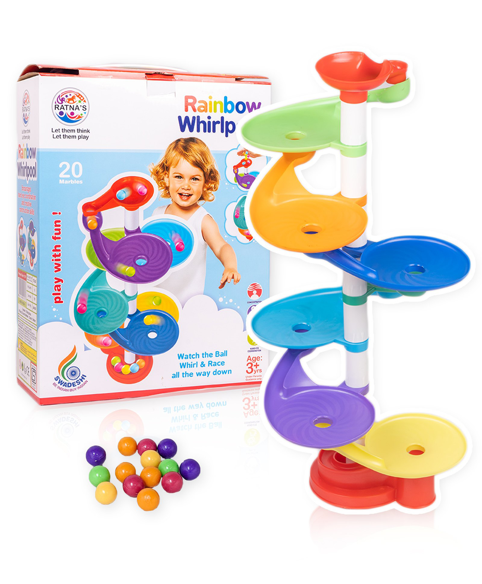 Ratnas Rainbow Whirlpool Toy - Multicolour-picture-17