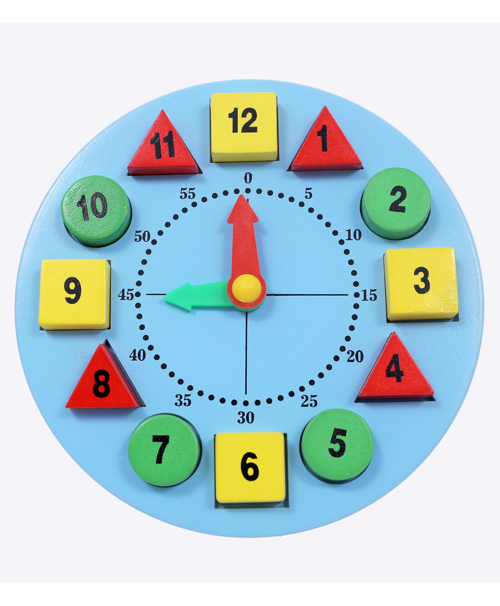 The Little Boo Wooden Time Learning Clock - Blue-image-49
