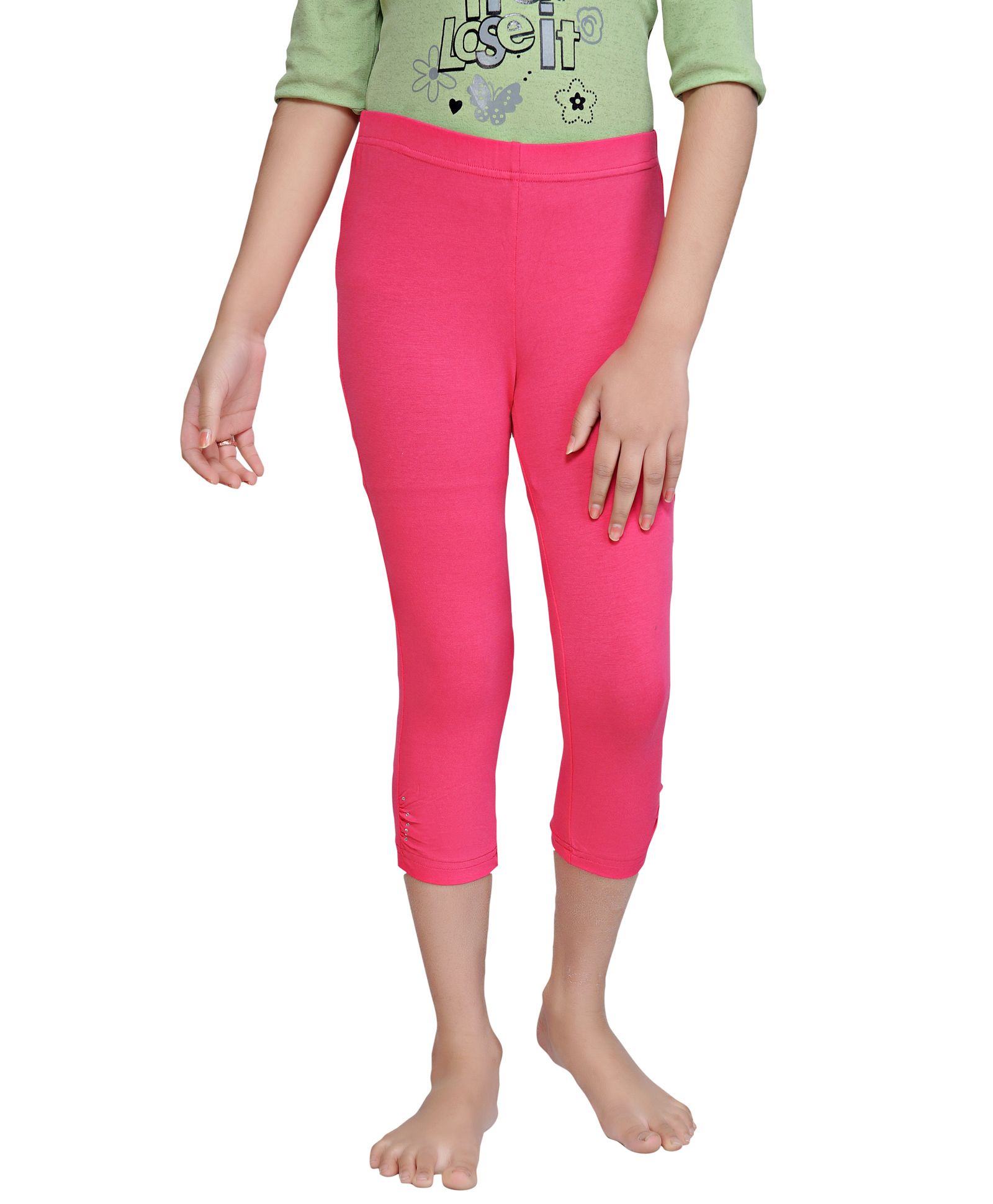 Fourth Leggings - Dark Pink for Girls 