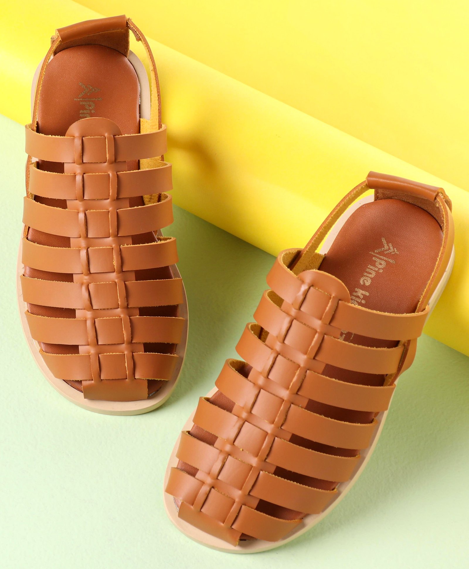Pine Kids Ethnic Sandals - Brown-image-1