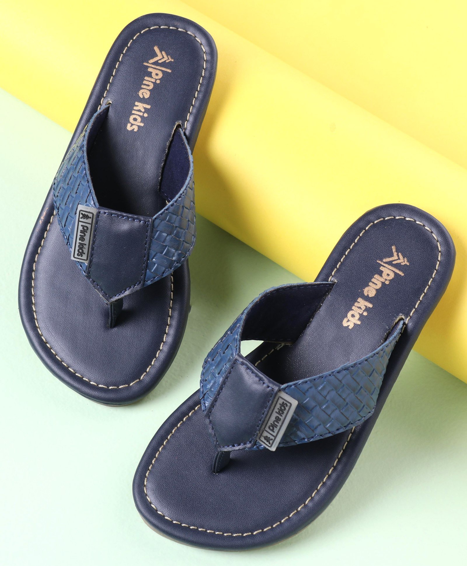 Pine Kids Party Wear Sandals - Navy-picture-16