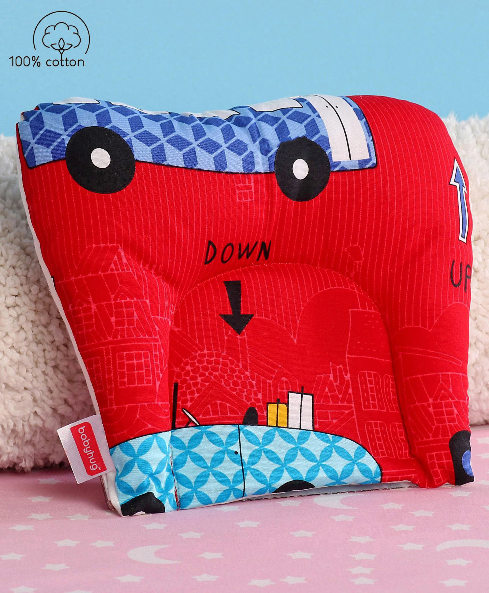 Babyhug U Shape Pillow Red ( Print May Vary )-image-7