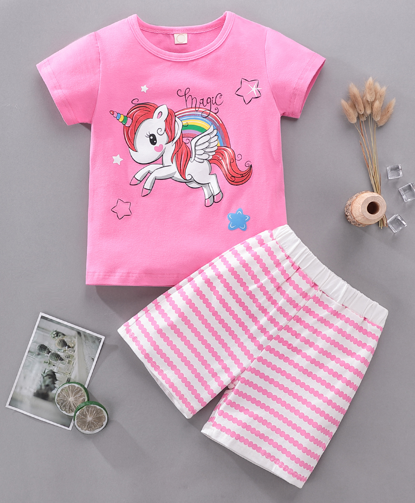 unicorn print night suit