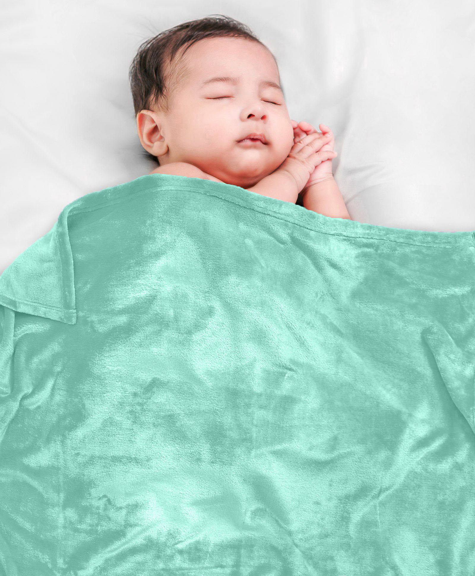 Babyhug Coral All Season Blanket - Sea Green-picture-11