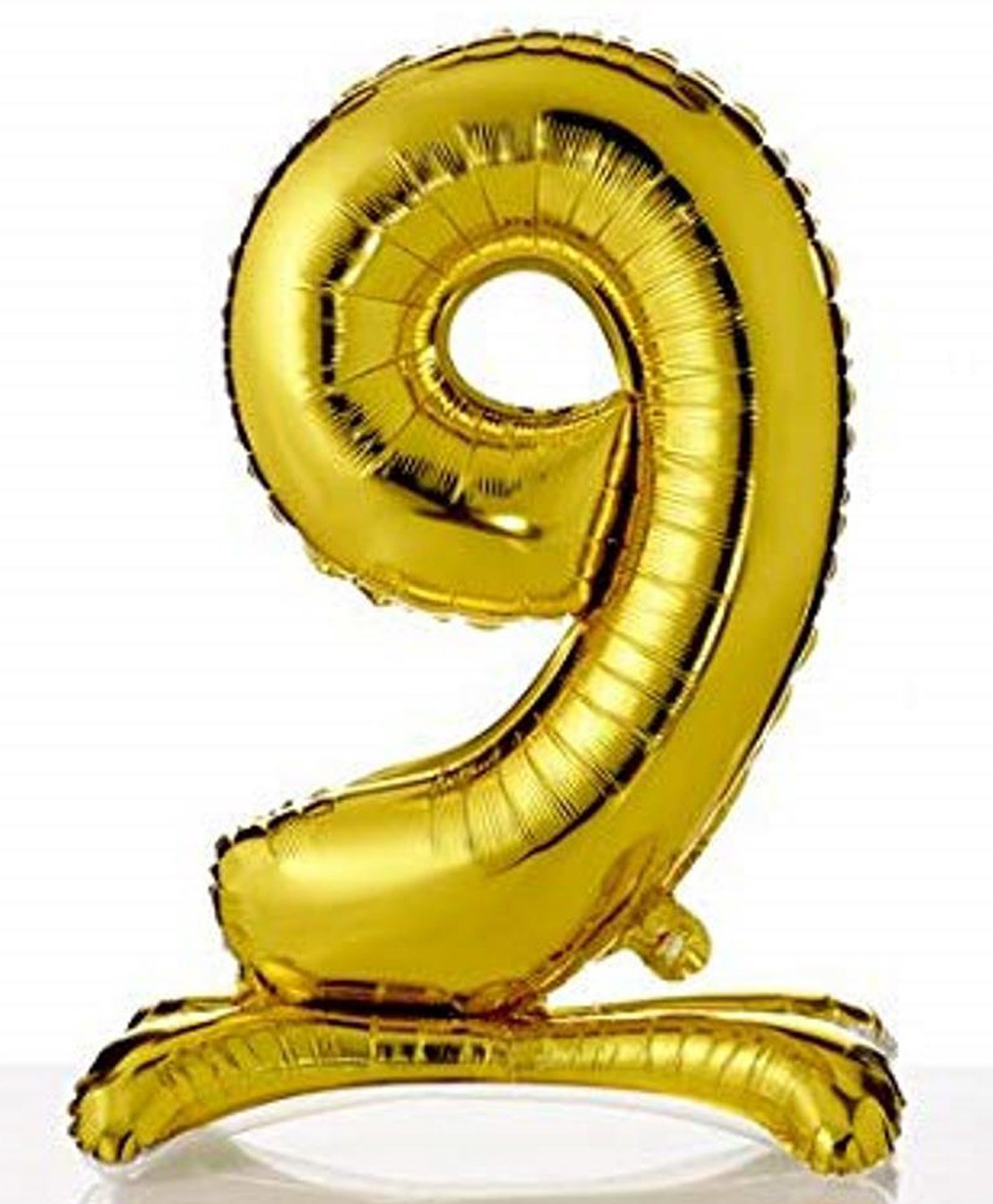 Amfin 9 Number Foil Balloon - Golden-image-17