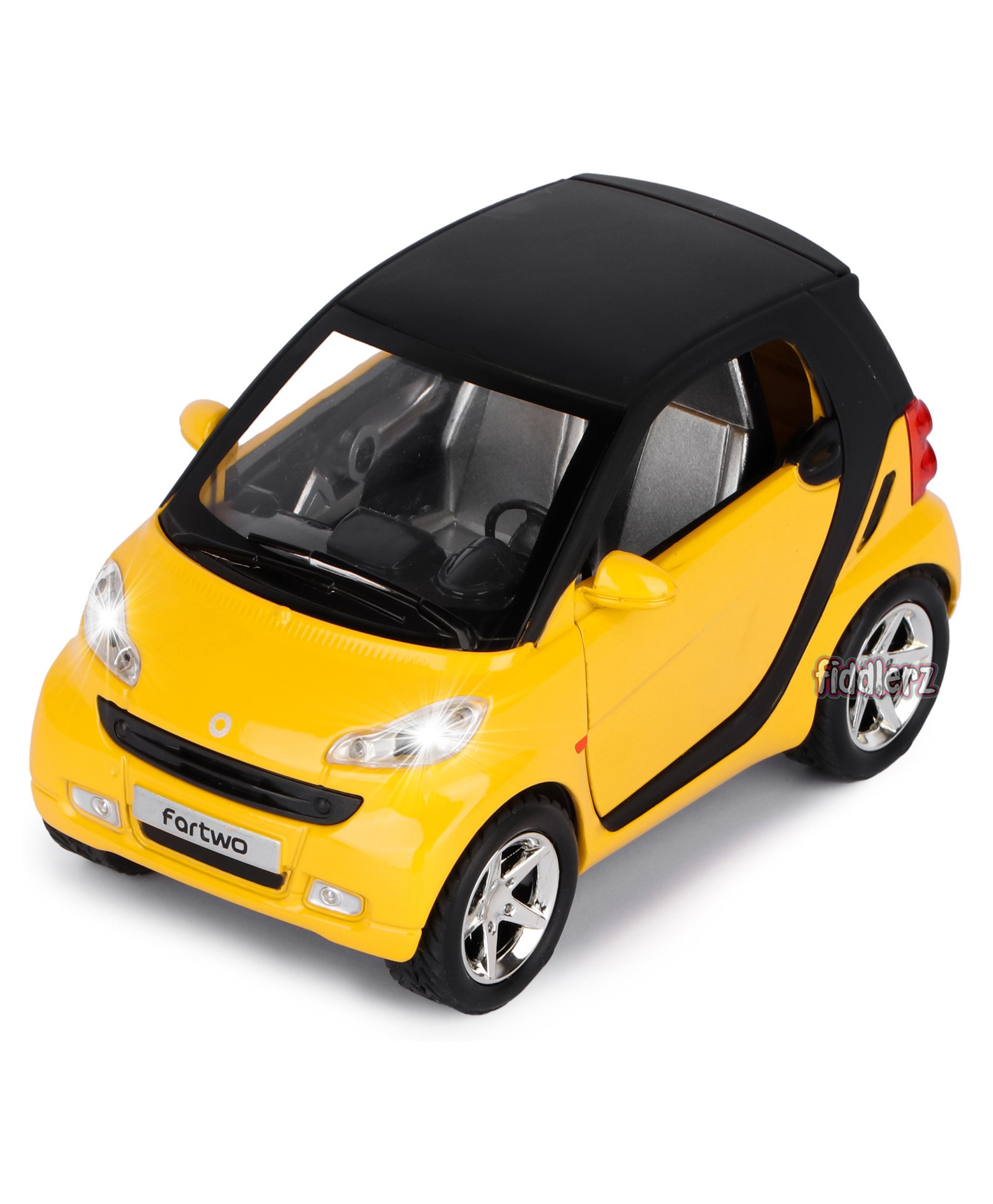 Fiddlerz Die Cast Pull Back Toy Car - Yellow-picture-25