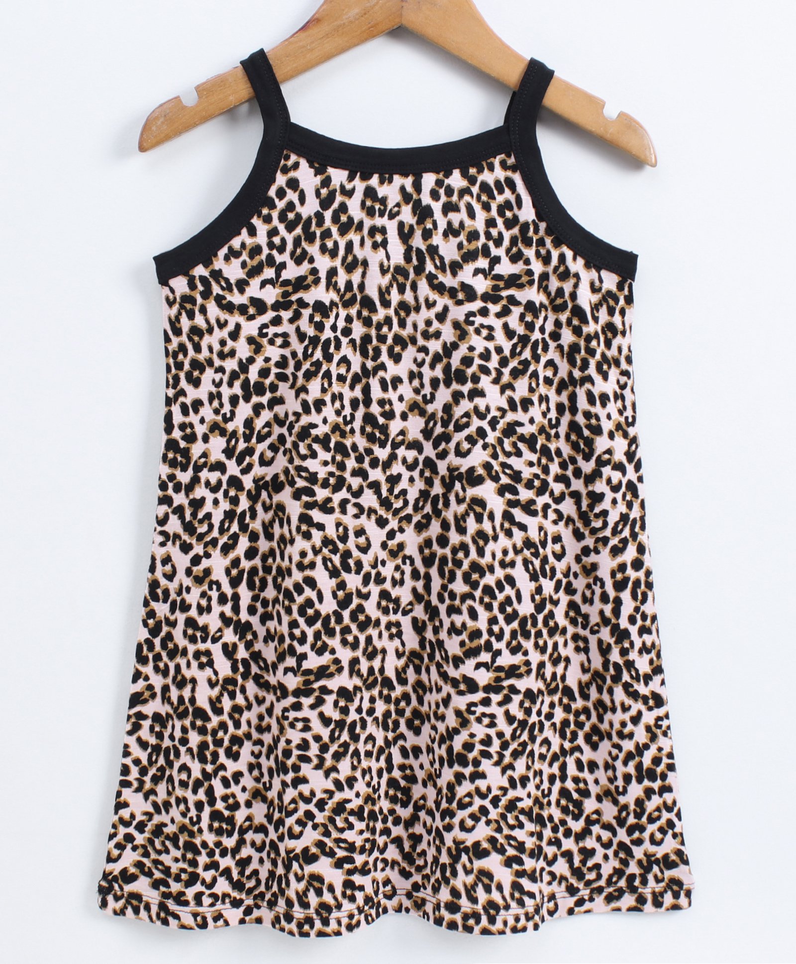 leopard sleeveless dresses