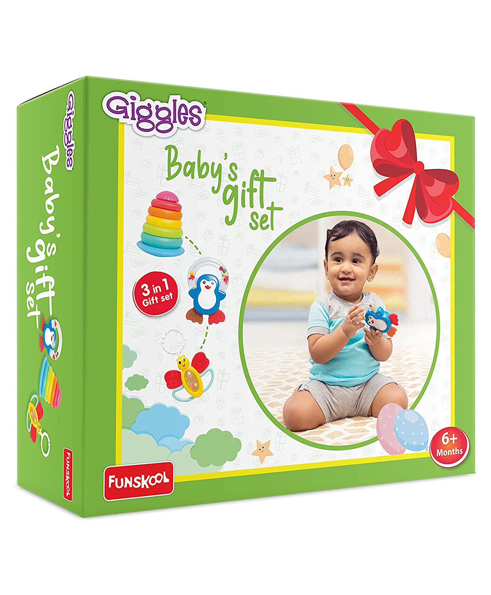 Giggles Baby Rattles 3 in 1 Gift Set - Multicolour-picture-20