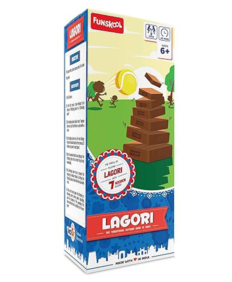 Funskool Lagori Sports Game : The Traditional Outdoor Game of India - Multicolour-picture-23