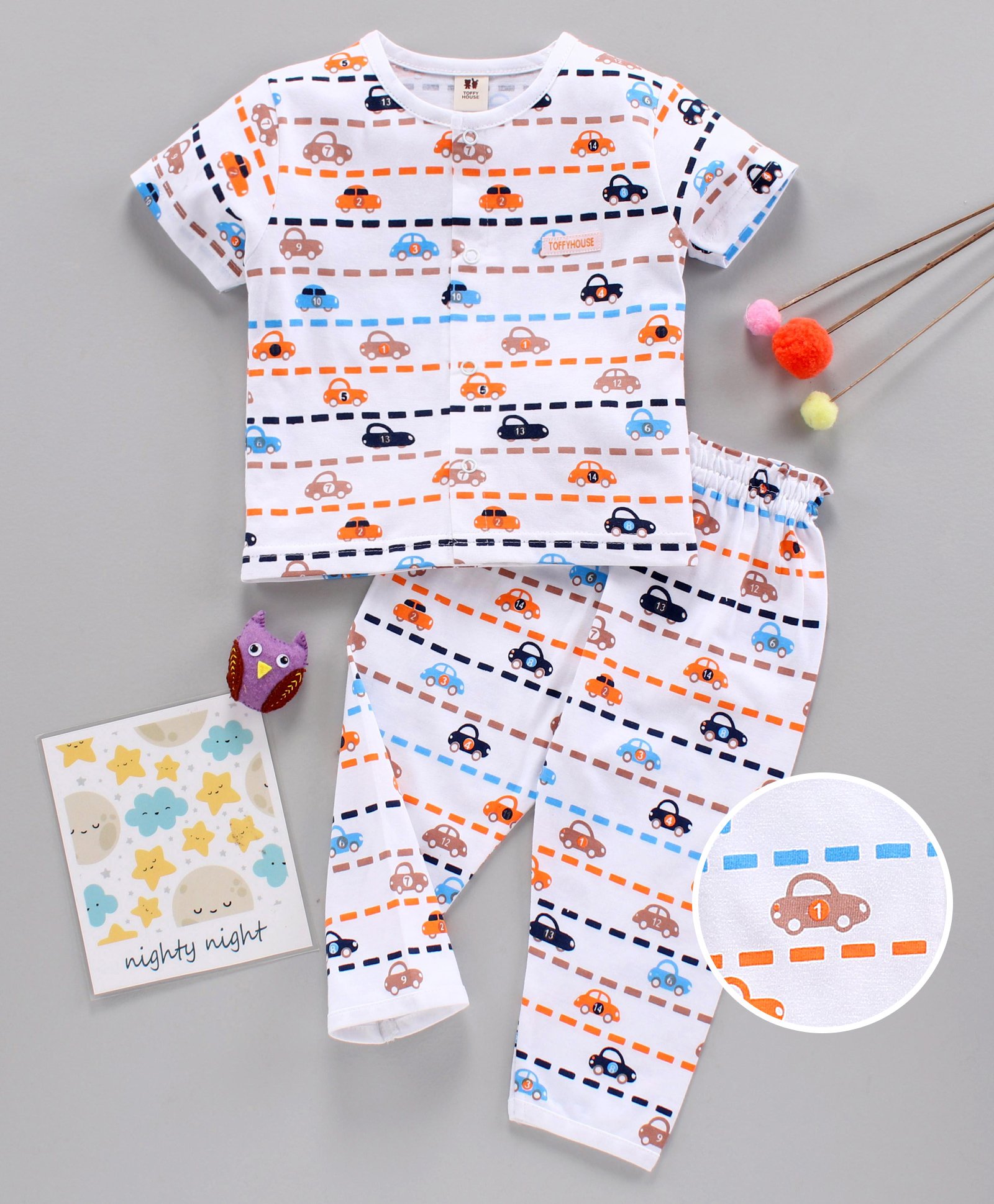 front open night suit