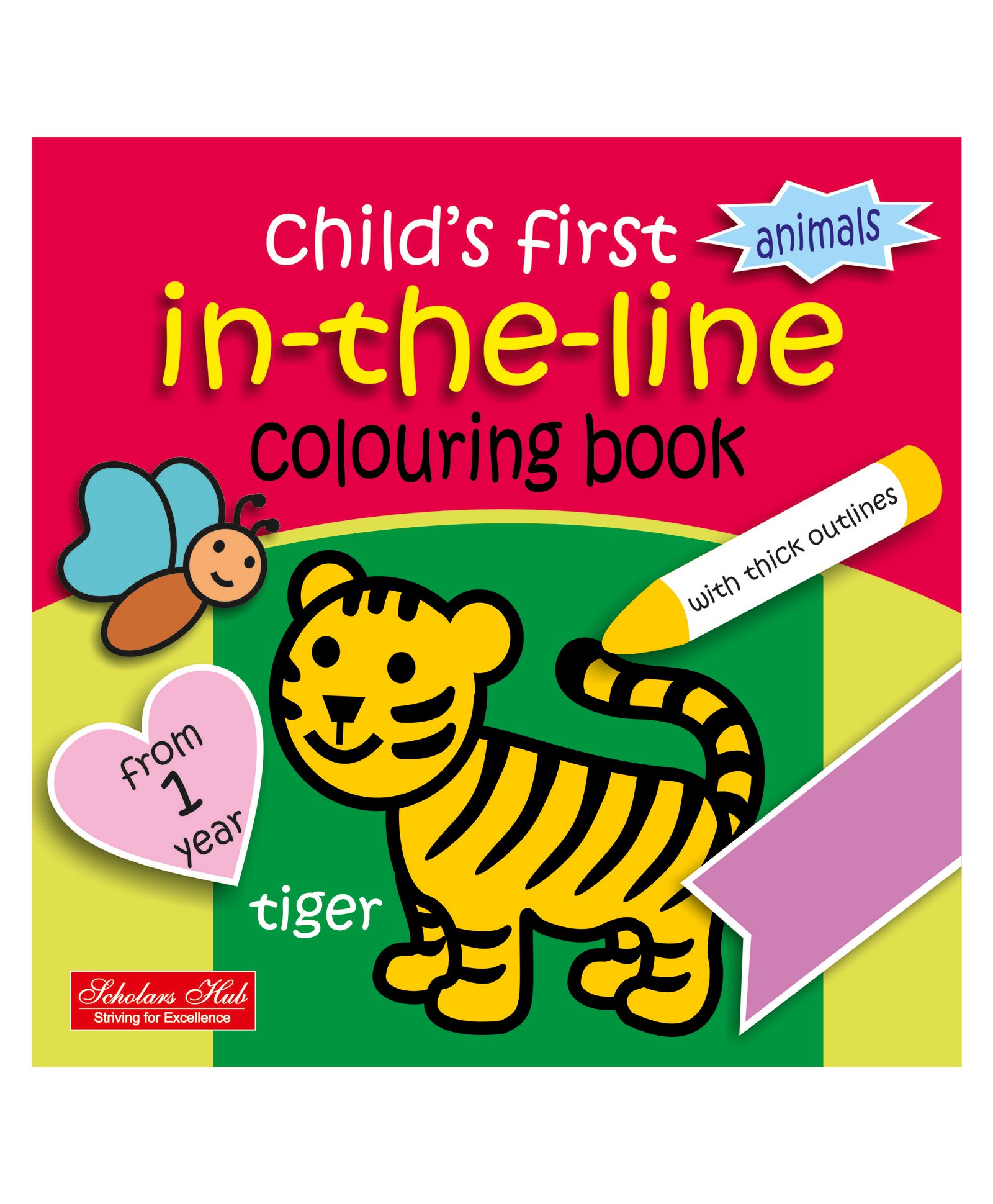 Scholars Hub In The Line Colouring Animals Book - English-picture-14