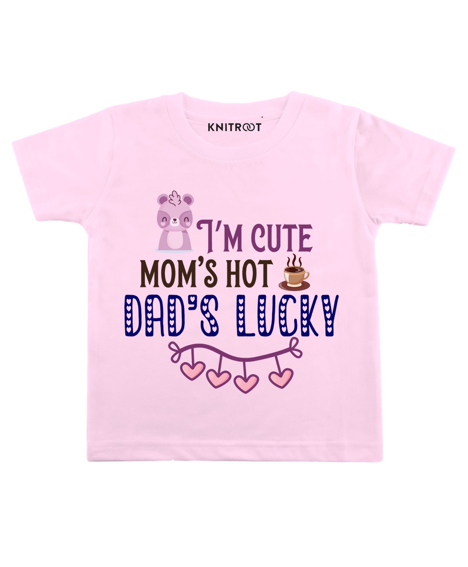 KNITROOT Half Sleeves Mom's Hot Printed Tee - Light Pink-picture-12