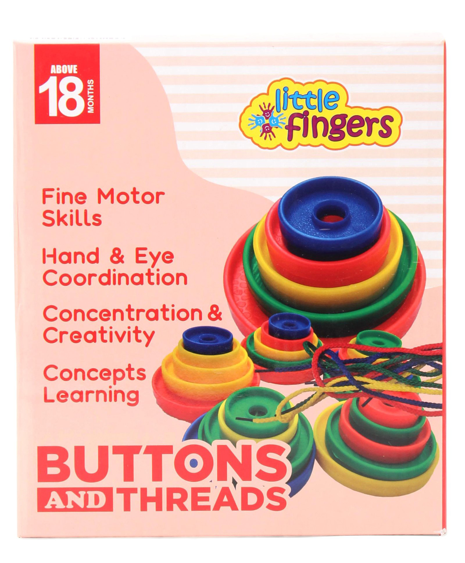little fingers Little finger Buttons & Threads Blocks Multicolor - 50 Pieces-picture-20