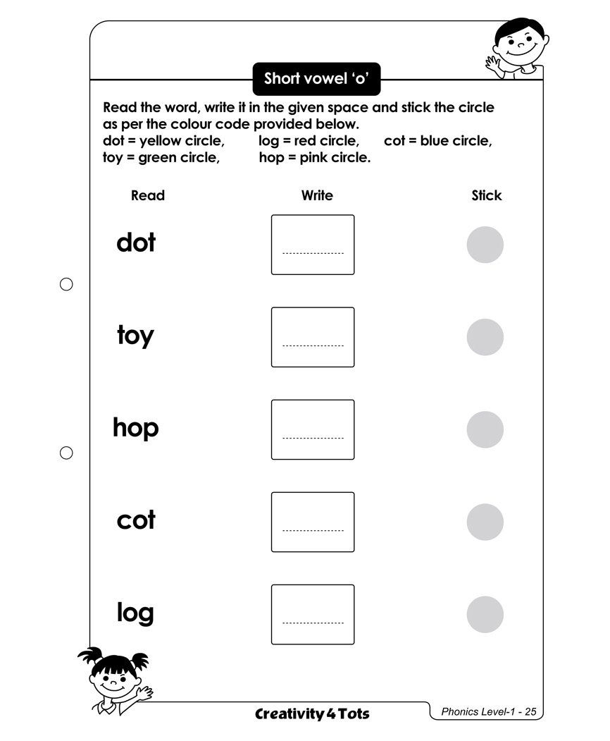 creativity 4 tots phonics worksheets english online in india buy at best price from firstcry com 9126508