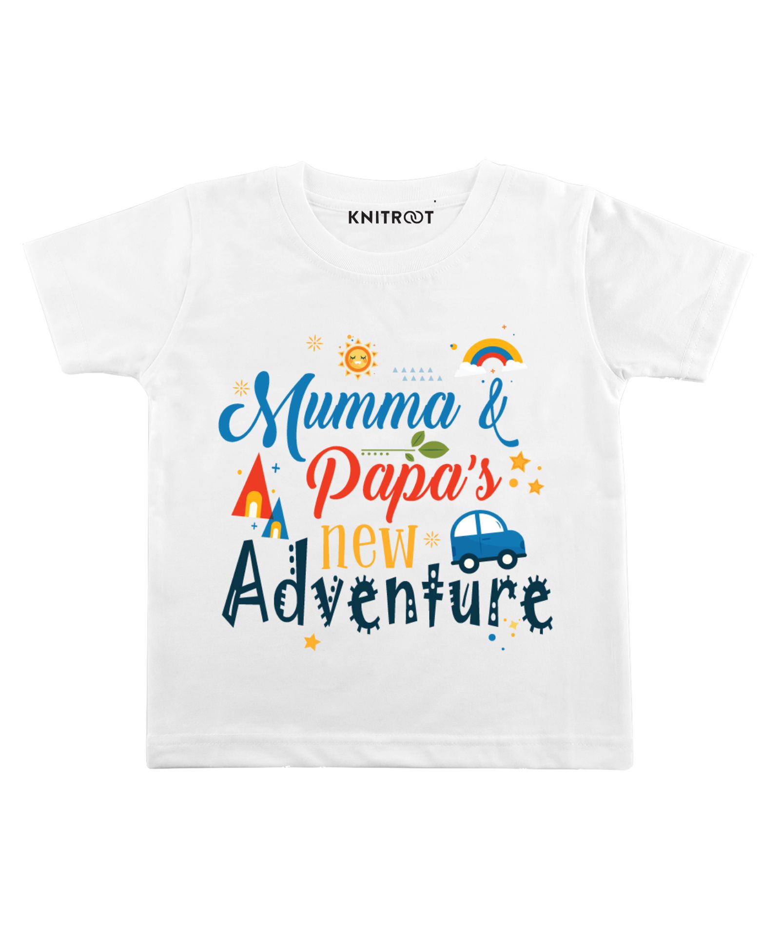 KNITROOT Half Sleeves New Adventure Print T-Shirt - White-image-27