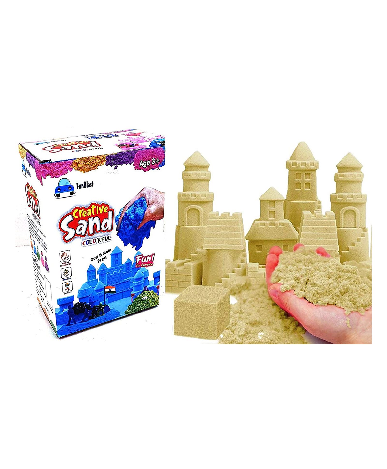 FunBlast Creative Soft Sand Brown - 500 gm-image-1