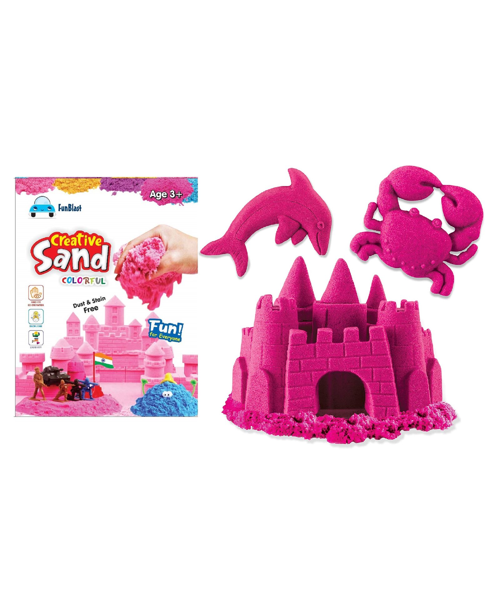 FunBlast Creative Soft Sand Pink - 500 gm-image-28