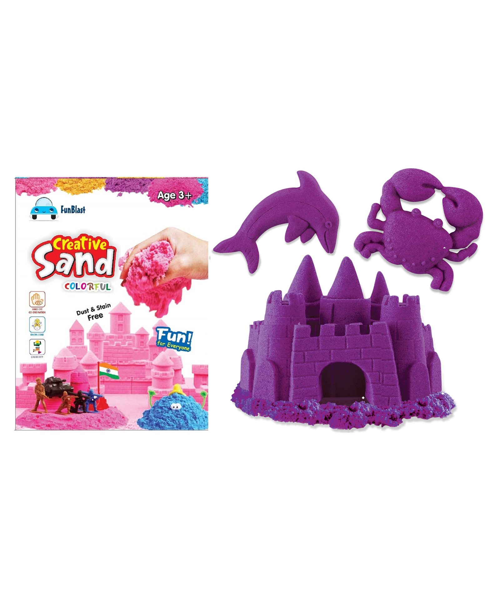 FunBlast Creative Soft Sand Purple - 500 gm-image-33