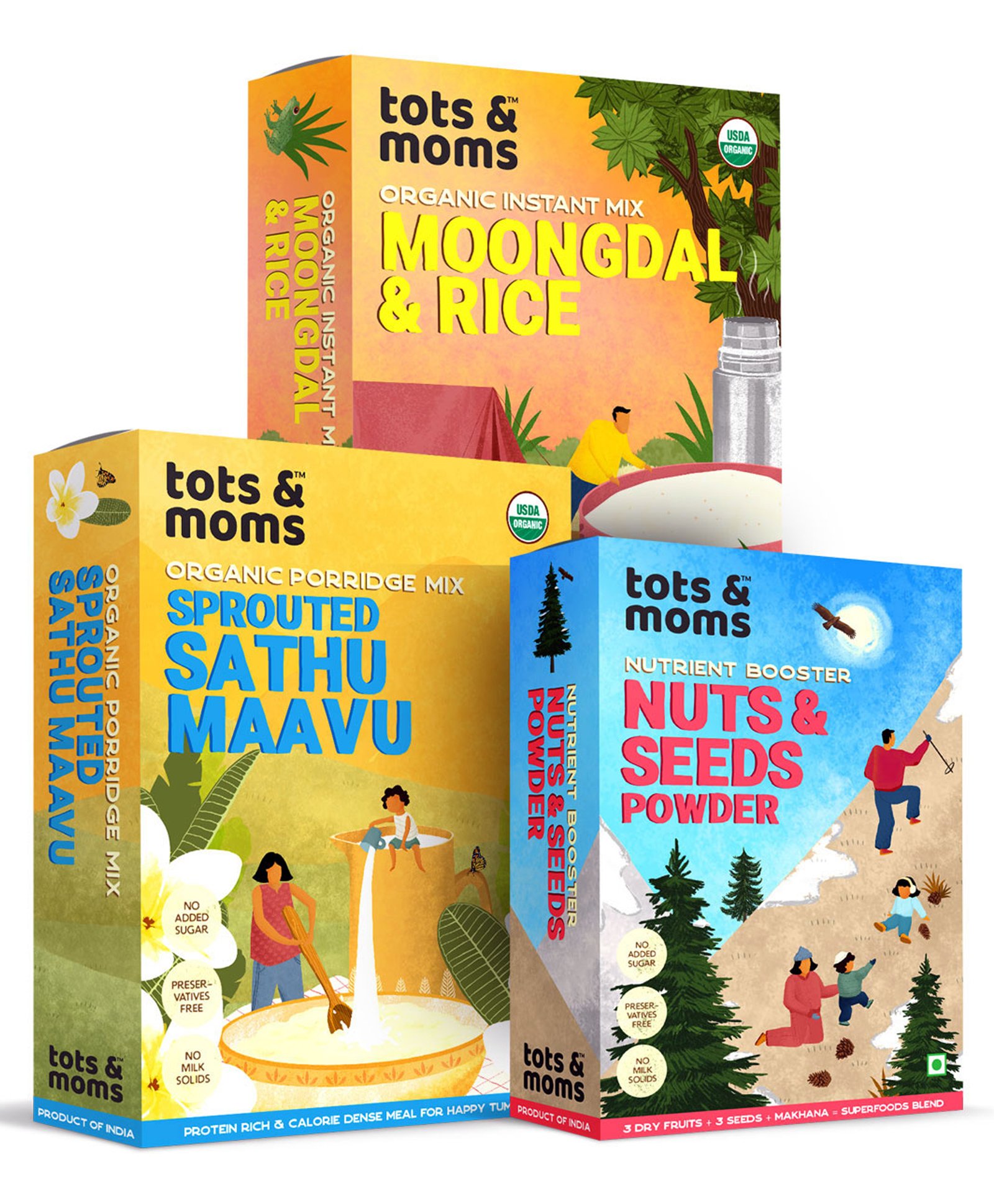 Tots & Moms Foods Protein Rich Foods Combo Pack of 3 - 200 gm, 100 gm-image-49