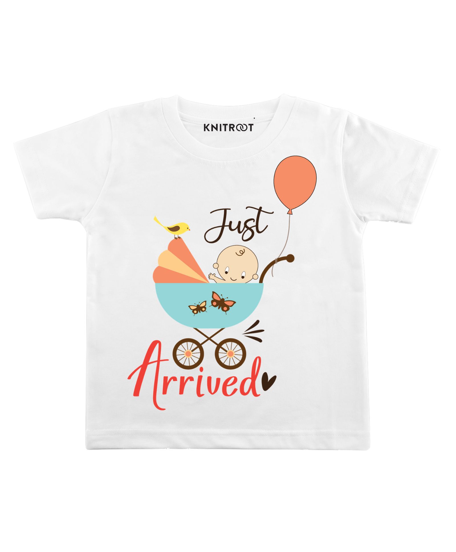 KNITROOT Half Sleeves Just Arrived Print Tee - White-picture-10