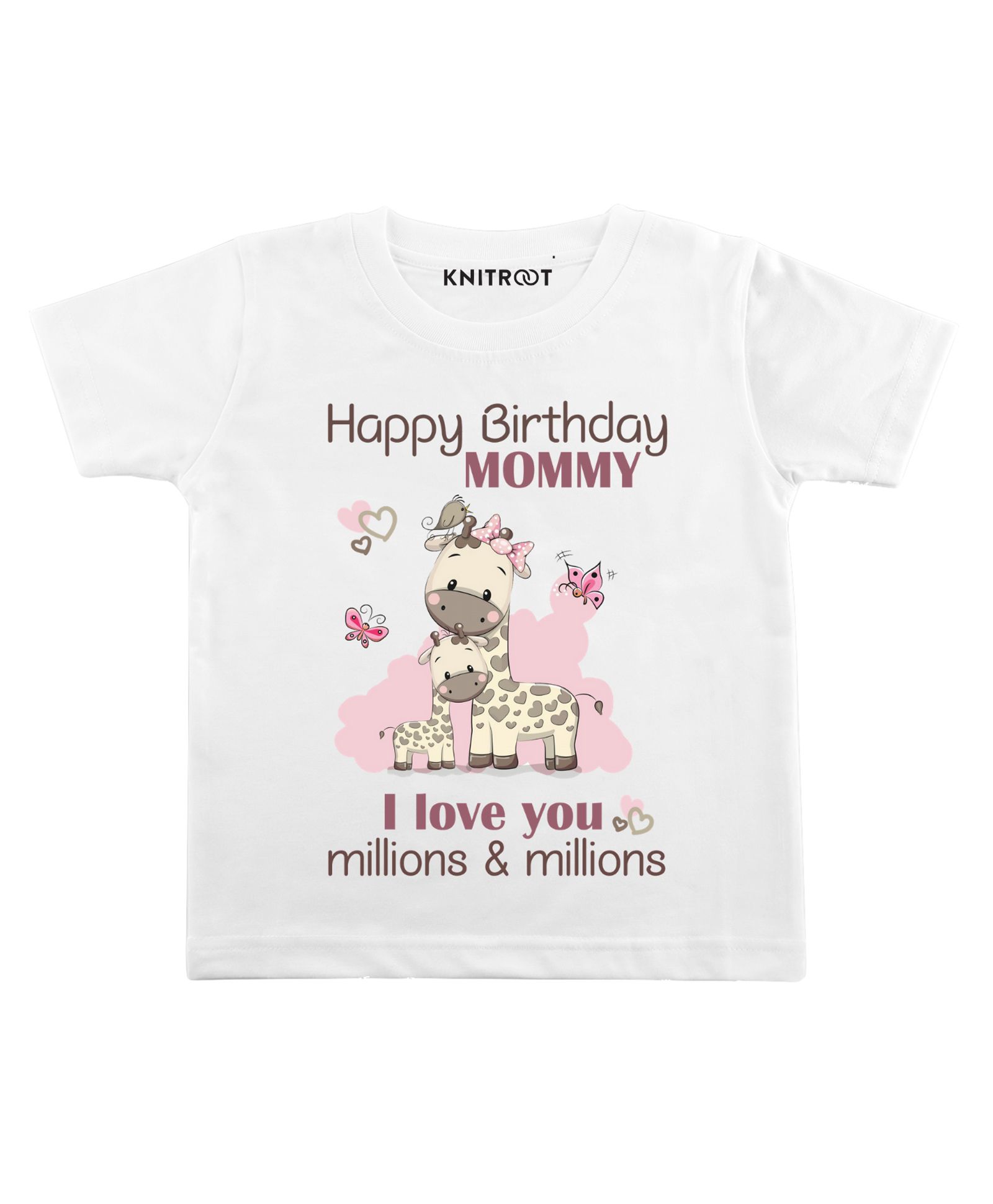 KNITROOT Half Sleeves Millions & Millions Print Tee - White-picture-12