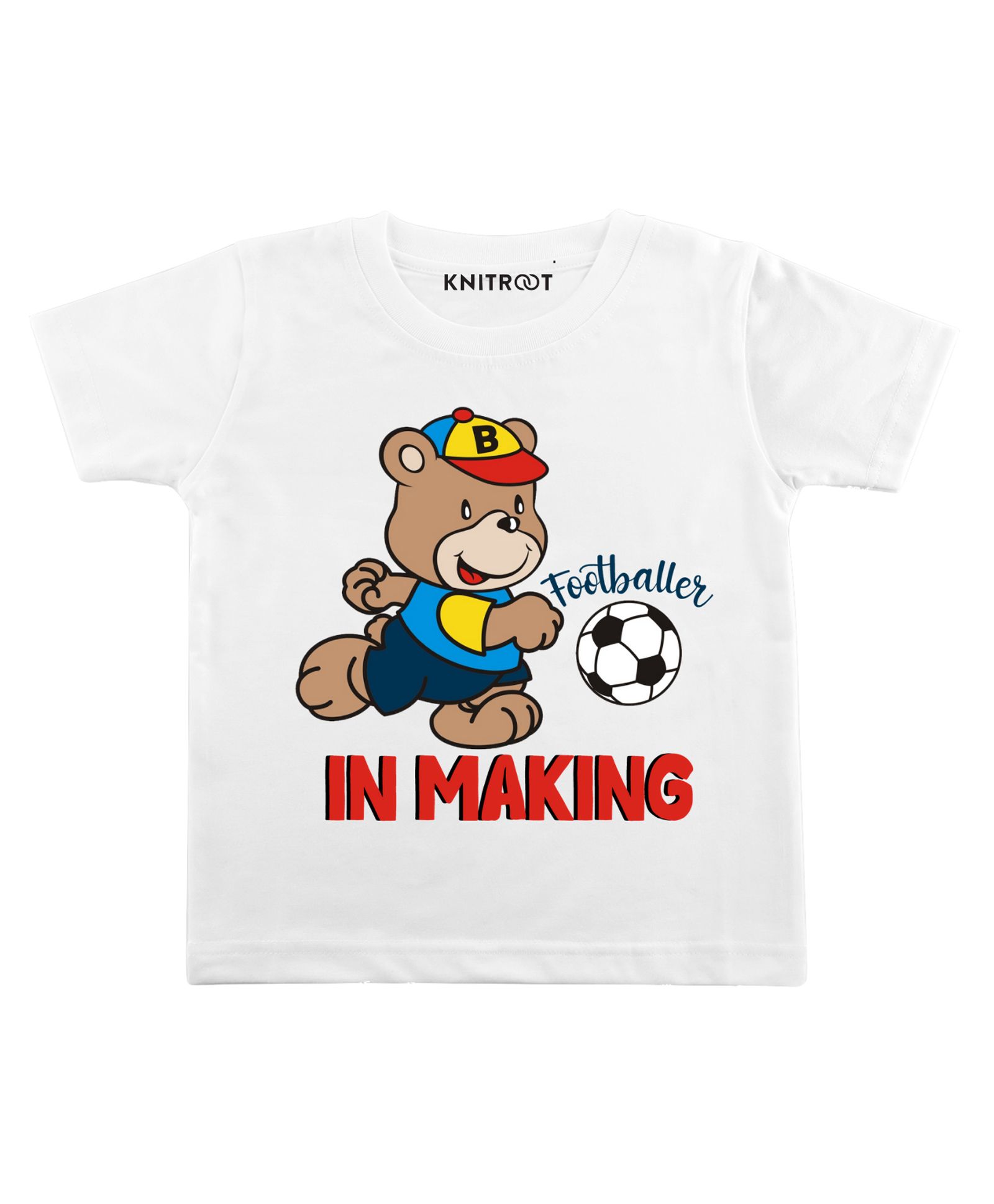 KNITROOT Footballer In Making Print Short Sleeves Tee - White-image-20