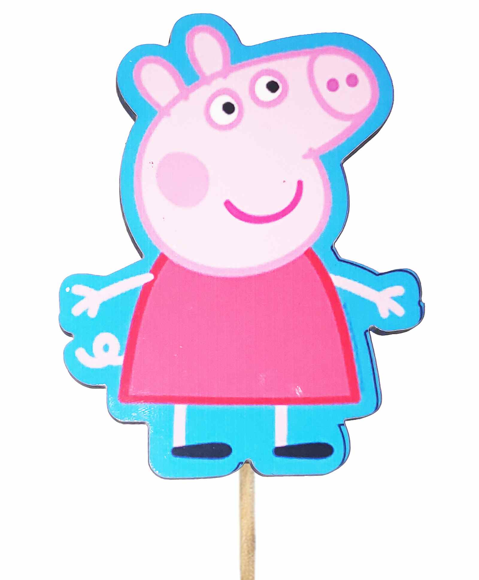 Funcart Peppa Pig Cake Topper Multicolor - Pack Of 4-image-3