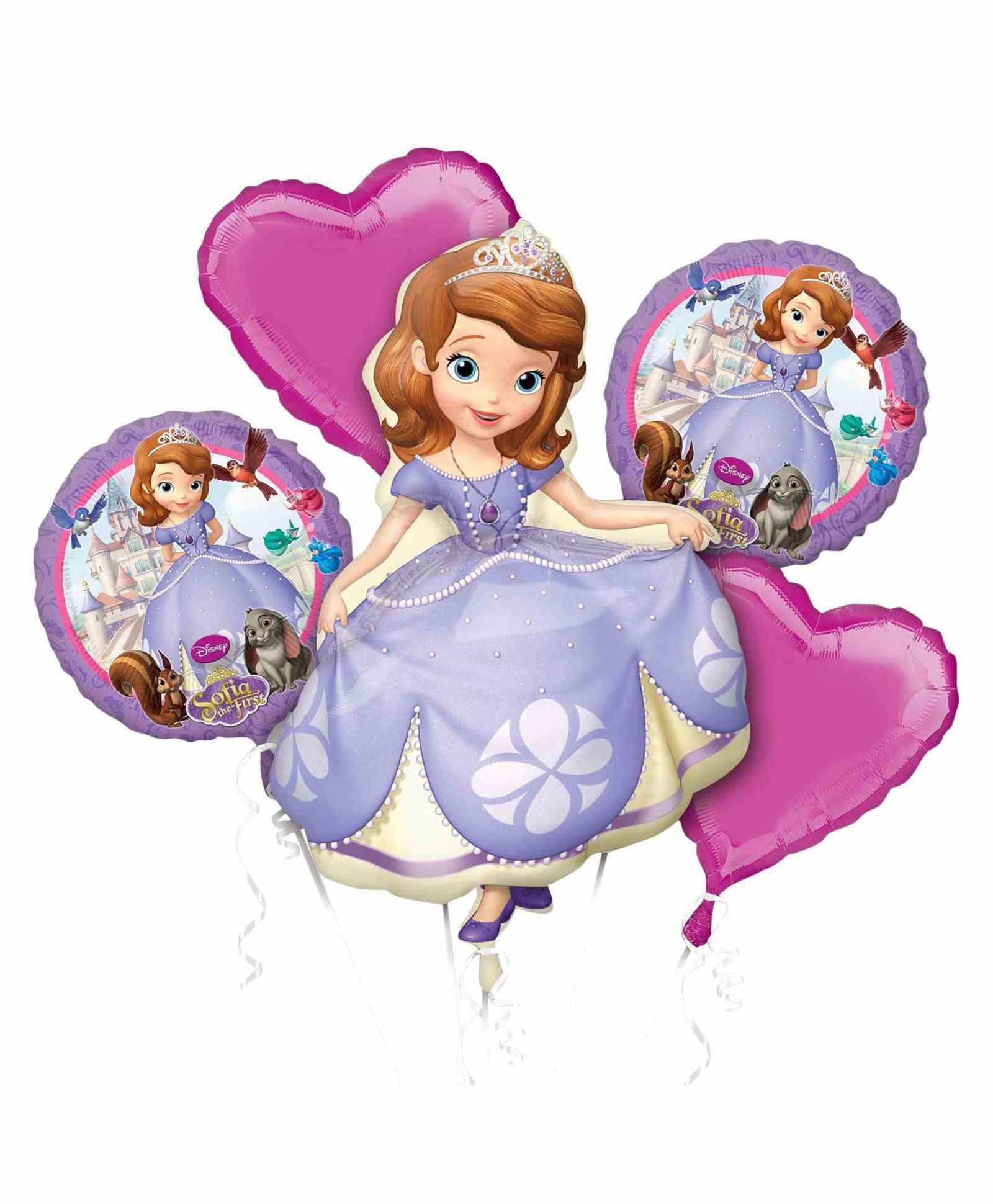 Funcart Sofia Foil Balloon Bouquet - Pack Of 5-image-5
