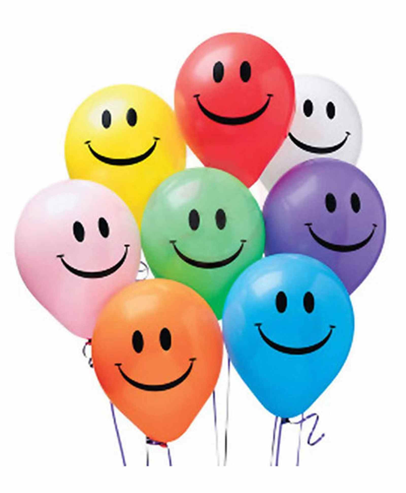 Funcart Multicolor Smiley Balloons - Pack Of 10-image-40